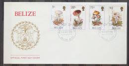 Belize 930-933 Gestempelt Als FDC / Pilze #GC400 - Belize (1973-...)