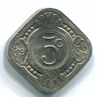 5 CENTS 1970 ANTILLAS NEERLANDESAS Nickel Colonial Moneda #S12491.E.A - Antille Olandesi