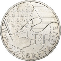 France, 10 Euro, Bretagne, 2010, Paris, Argent, SPL, KM:1648 - Frankrijk