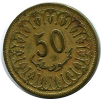 50 MILLIMES 1960 TUNESIEN TUNISIA Münze #AR041.D.A - Tunesië