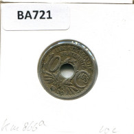 10 CENTIMES 1920 FRANCIA FRANCE Moneda #BA721.E.A - 10 Centimes