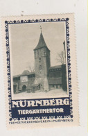 GERMANY Vintage Poster Stamp Hinged NURNBERG TIERGARTNERTOR - Erinofilia