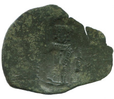Authentic Original Ancient BYZANTINE EMPIRE Trachy Coin 0.8g/20mm #AG721.4.U.A - Bizantine