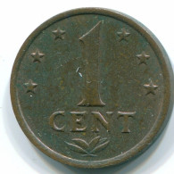 1 CENT 1973 NIEDERLÄNDISCHE ANTILLEN Bronze Koloniale Münze #S10641.D.A - Nederlandse Antillen