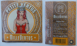 Bier Etiket (5m5), étiquette De Bière, Beer Label, Petite Vertus Brouwerij Millevertus - Bier