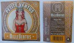 Bier Etiket (5m7), étiquette De Bière, Beer Label, Petite Vertus Brouwerij Millevertus - Bier