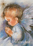 ANGELO Buon Anno Natale Vintage Cartolina CPSM #PAJ239.A - Angeli