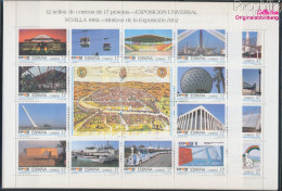 Spanien 3036-3059 Kleinbögen (kompl.Ausg.) Postfrisch 1992 EXPO 92 In Sevilla (10368176 - Neufs