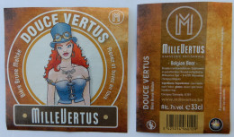 Bier Etiket (5n1), étiquette De Bière, Beer Label, Douce Vertus Brouwerij Millevertus - Bière