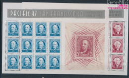 USA 2830-2831 Kleinbögen (kompl.Ausg.) Postfrisch 1997 Briefmarkenausstellung (10368266 - Ongebruikt