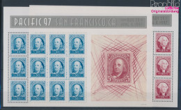 USA 2830-2831 Kleinbögen (kompl.Ausg.) Postfrisch 1997 Briefmarkenausstellung (10368268 - Ongebruikt