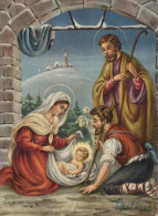 Jungfrau Maria Madonna Jesuskind Weihnachten Religion Vintage Ansichtskarte Postkarte CPSM #PBB746.A - Vierge Marie & Madones