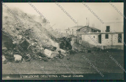 Catania Etna Eruzione Mascali Foto Cartolina QQ0289 - Catania