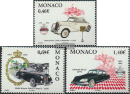 Monaco 2621-2623 (complete Issue) Unmounted Mint / Never Hinged 2002 Automobile - Ongebruikt