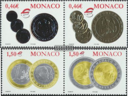 Monaco 2609-2612 Couples (complete Issue) Unmounted Mint / Never Hinged 2002 Euro-Introduction - Neufs