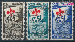 Italien 834-836 (kompl.Ausg.) Gestempelt 1951 Wettspiele (10368617 - 1946-60: Oblitérés