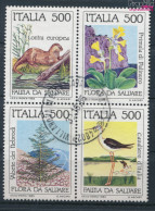 Italien 1926-1929 Viererblock (kompl.Ausg.) Gestempelt 1985 Naturschutz (10368622 - 1981-90: Used