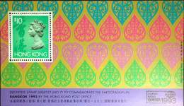 Hong Kong 1993 Bangkok 1993 Minisheet MNH - Nuovi