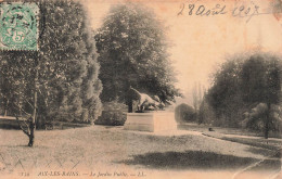 FRANCE - Aix Les Bains - Vu Sur Le Jardin Public - L L - Statue - Vue Générale - Carte Postale Ancienne - Aix Les Bains