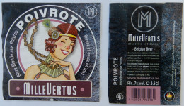 Bier Etiket (5o2), étiquette De Bière, Beer Label, Poivrote Brouwerij Millevertus - Cerveza