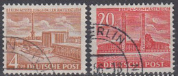 Deutschland Mi 112-13 Berliner Bauten - Funkturm & Olympiastadion - Used Stamps