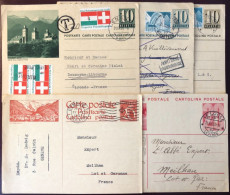 Suisse, Lot De 5 Entiers-carte, Dont Taxé - (W1425) - Postwaardestukken