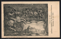 Künstler-AK Nürnberg, Goldene Jubelfeier Des Germanischen Museums Am 16.06.1902, Ansicht Vom Museum, Ganzsache Bayern  - Postcards