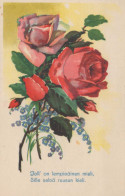 FLOWERS Vintage Postcard CPA #PKE646.A - Flores