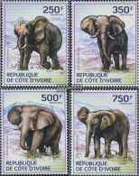 The Ivory Coast 1609-1612 (complete Issue) Unmounted Mint / Never Hinged 2014 Savannenelefant - Côte D'Ivoire (1960-...)