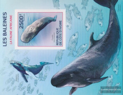 The Ivory Coast Block204B (complete Issue) Ungezähnte Stamps Unmounted Mint / Never Hinged 2014 Whales - Ivory Coast (1960-...)