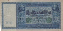 100 MARK 1910 DEUTSCHLAND Papiergeld Banknote #PL231 - Lokale Ausgaben