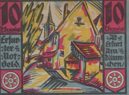 10 PFENNIG 1920 Stadt ERFURT Saxony UNC DEUTSCHLAND Notgeld Banknote #PA540 - [11] Emissioni Locali