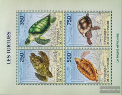 The Ivory Coast 1524-1527A Sheetlet (complete Issue) Unmounted Mint / Never Hinged 2014 Turtles - Côte D'Ivoire (1960-...)