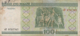 100 RUBLES 2000 BELARUS Papiergeld Banknote #PK617 - Lokale Ausgaben