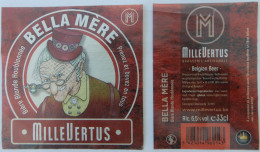 Bier Etiket (5r2), étiquette De Bière, Beer Label, Bella Mère Brouwerij Millevertus - Bier