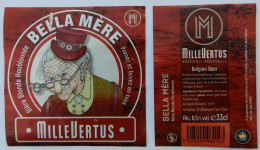 Bier Etiket (5r3), étiquette De Bière, Beer Label, Bella Mère Brouwerij Millevertus - Bier