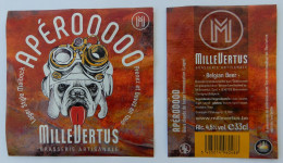 Bier Etiket (5s1), étiquette De Bière, Beer Label, Apérooooo Brouwerij Millevertus - Bier