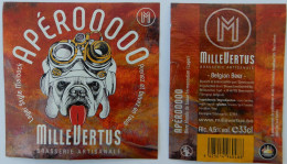 Bier Etiket (5s2), étiquette De Bière, Beer Label, Apérooooo Brouwerij Millevertus - Bier