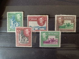 St. Vincent 1949 Selection MNH (15) - St.Vincent (...-1979)