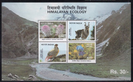 India Miniature 1996, Himalayan Ecology, Bird, Animal, Flower, Poppy, Plant, As Scan - Neufs