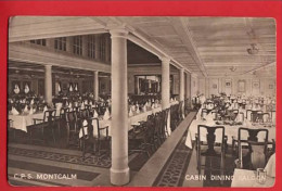 CANADA CANADIAN PACIFIC    SS MONTCALM      DINING SALOON ROOM - Piroscafi