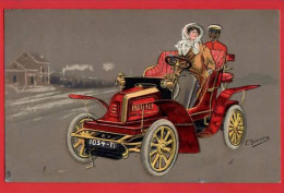 T BIANCO  EARLY MOTOR CAR  VOITURE RAPHAEL TUCK  FULL SPEED SERIES Pu 1906 - Passenger Cars