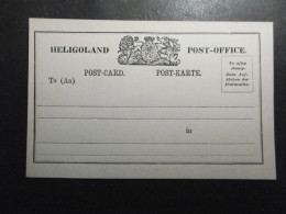 Helgoland Postkarte(14,4x9,2cm) Hellbraun Mit 4 Linien */ungebracht-selten Erhalten - Héligoland