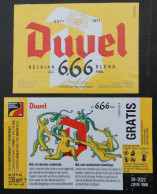 Bier Etiket (5t2), étiquette De Bière, Beer Label, Duvel 666 Brouwerij Moortgat - Bier