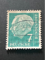 Briefmarke Deutschland 7 Pfennig 1954 Michel 181 Gestempelt - Gebruikt