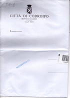 Stemma Comune Di Codroipo (Provincia Di Udine) Su Bustone Tipo 1 Anno 20.. - Briefe U. Dokumente