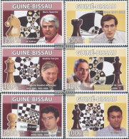 Guinea-Bissau 3937-3942 (complete. Issue) Unmounted Mint / Never Hinged 2008 Chess Champion - Guinea-Bissau