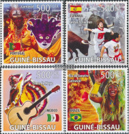 Guinea-Bissau 3909-3912 (complete. Issue) Unmounted Mint / Never Hinged 2008 America: National Celebrations - Guinea-Bissau