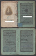 1915 DIEMERINGEN - ALSACE - TIMBRES  FISCAUX SUR PASSEPORT COMPLET  ET PROROGE 2 FOIS (ref 4437) - Briefe U. Dokumente