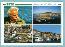 CP 34 - SETE - Patrie De Georges Brassens - Ile Singulière - Multivues - Sete (Cette)